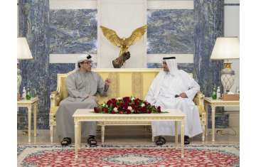 Fujairah Ruler receives Mansour bin Zayed