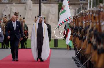 استقبال الرئيس الإماراتي في المجر