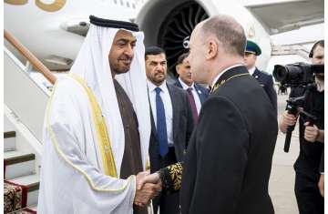 الرئيس الإماراتي يزور روسيا