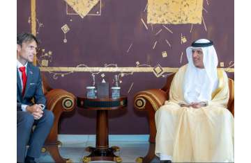 Saud bin Saqr receives Slovak Ambassador
