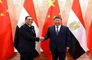الرئيس الصيني ورئيس وزراء مصر