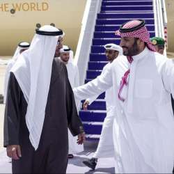UAE President arrives in Riyadh 