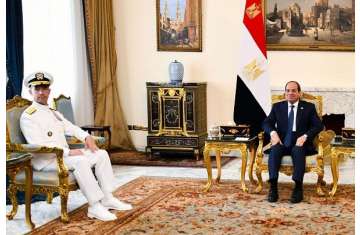 الرئيس السيسي وقائد القيادة المركزية الأمريكي