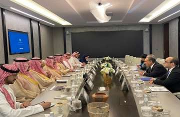 لقاء وزير الخارجية المصري ووزير الصناعة السعودي