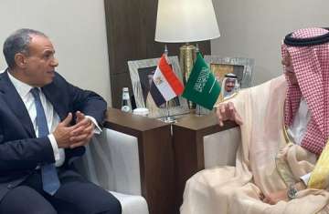 وزير التجارة السعودي ووزير الخارجية المصري