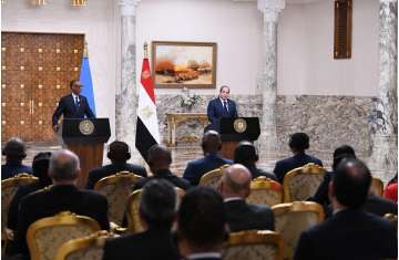الرئيس السيسي ونظيره الرواندي