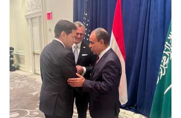 وزير الخارجية المصري مع نظيره الأمريكي