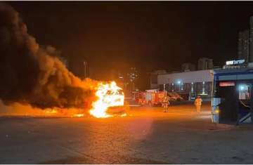 مشهد من الانفجارات