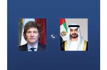 الرئيسان الإماراتي والأرجنتيني