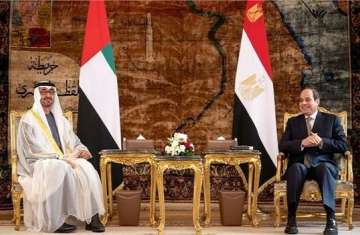 الشيخ محمد بن زايد و نظيره المصري عبدالفتاح السيسي