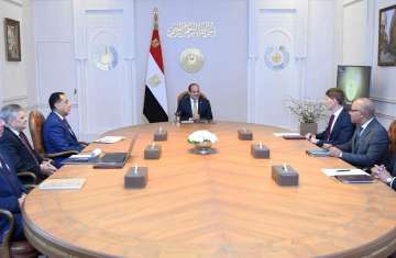 لقاء ميرسك مع السيسي