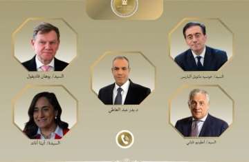 وزراء خارجية مصر والدول الأربعة