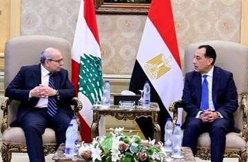 رئيسا وزراء مصر ولبنان