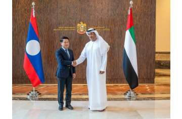 Al Hajeri receives Deputy Prime Minister of Laos