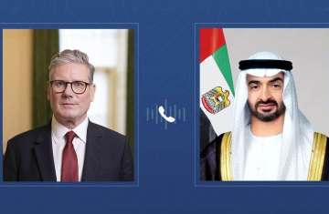 رئيس الإمارات ورئيس وزراء بريطانيا