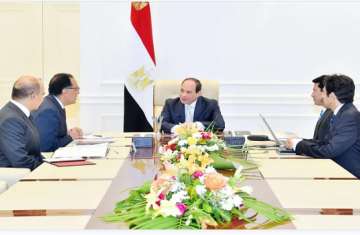 أجتماع الرئيس المصري عبد الفتاح السيسي