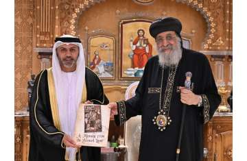 البابا تواضروس وسفير الإمارات