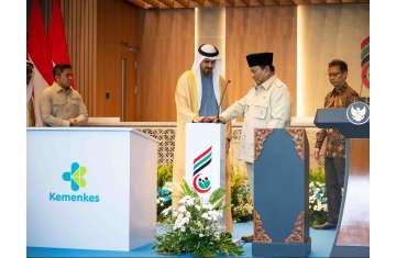 Theyab bin Mohamed bin Zayed attends inauguration of UAE-Indonesia Hospital for Cardiac Diseases