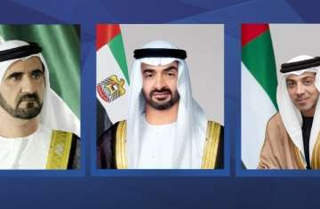 رئيس الإمارات ونائباه