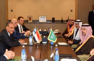 وزير الخارجية المصري ونظيره السعودي