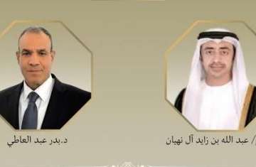 وزير الخارجية الإماراتي ونظيره المصري