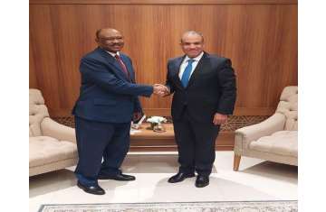 وزير الخارجية المصري ونظيره السوداني