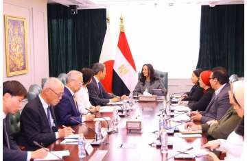 وزيرة التضامن المصرية خلال اللقاء