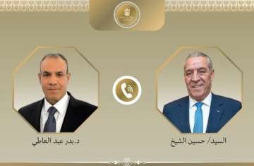 وزير الخارجية المصري ونائب الرئيس الفلسطيني