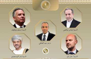 وزراء خارجية مصر وفرنسا وعمان وإيران والمبعوث الأمريكي ويتكوف