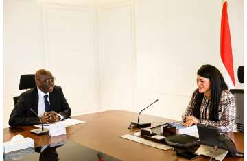 وزيرة التخطيط المصرية ومدير بنك التنمية الأفريقي