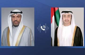وزير خارجية الإمارات ووزير خارجية الكويت