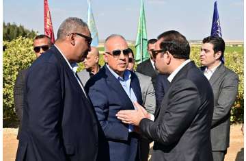 وزيرا الزراعة المصري والسوداني خلال الزيارة