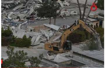 هدم مكاتب الأونروا