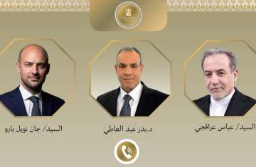 وزراء خارجية مصر وفرنسا وإيران