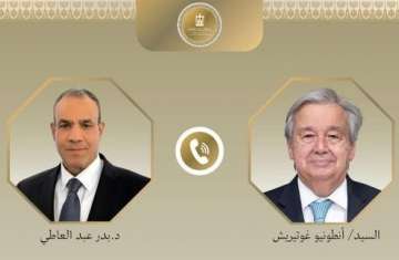 وزير الخارجية المصري وسكرتير عام الأمم المتحدة 