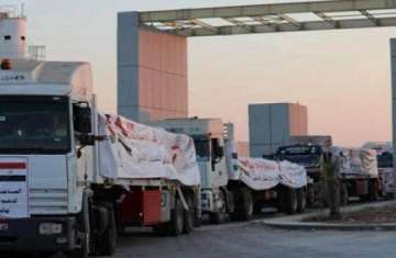 قافلة المساعدات الإنسانية