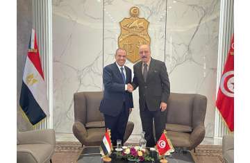 وزير الخارجية المصرية ونظيره التونسي