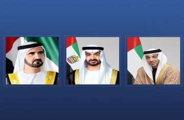 رئيس الإمارات ونائباه 