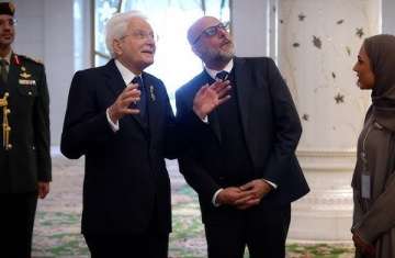 الرئيس الإيطالي خلال زيارة 