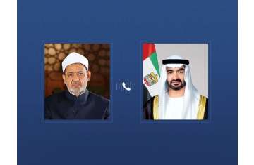 رئيس الإمارات وشيخ الأزهر