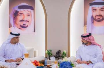 الشيخ عمار بن حميد النعيمي و الشيخ حميد بن راشد النعيمي