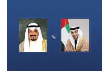 منصور بن زايد ورئيس وزراء الكويت