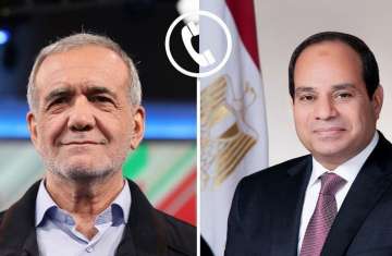 عبدالفتاح السيسي ومسعود بزكشيان