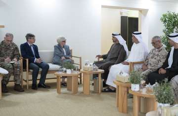 رئيس الدولة والوزيرة الفرنسية