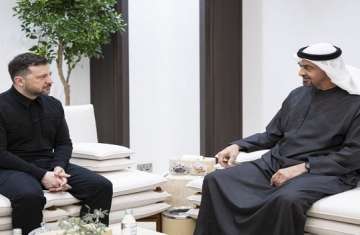 لقاء الرئيس الإماراتي والرئيس الأوكراني