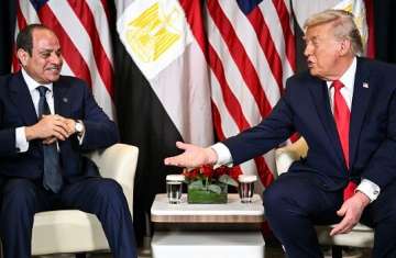 الرئيسان ترامب والسيسي