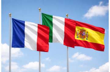 إسبانيا وإيطاليا وفرنسا