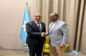 الرئيس الصومالي ووزير الخارجية المصري