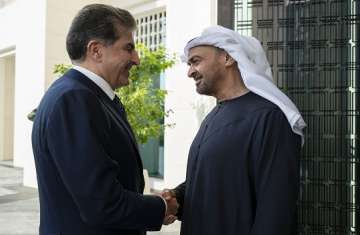 رئيس الدولة يستقبل رئيس إقليم كردستان العراق