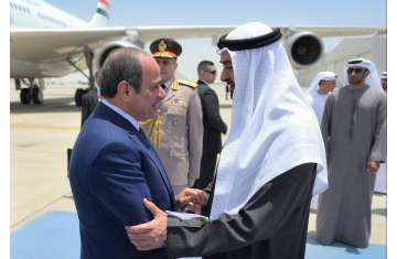 محمد بن زايد والرئيس السيسي